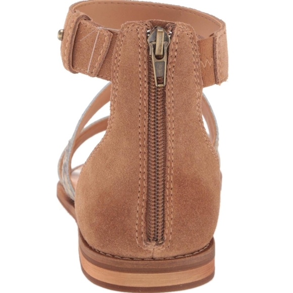 Frye and Co. Women's Evie 2 Band Sandal Flat - Snake Mulit Neutral - SZ 7.5 - Picture 7 of 15